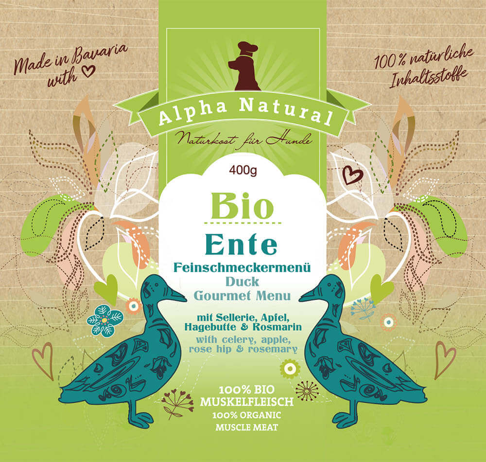Bio-Ente Feinschmeckermenü mit Bio-Gemüse | 6x 400g