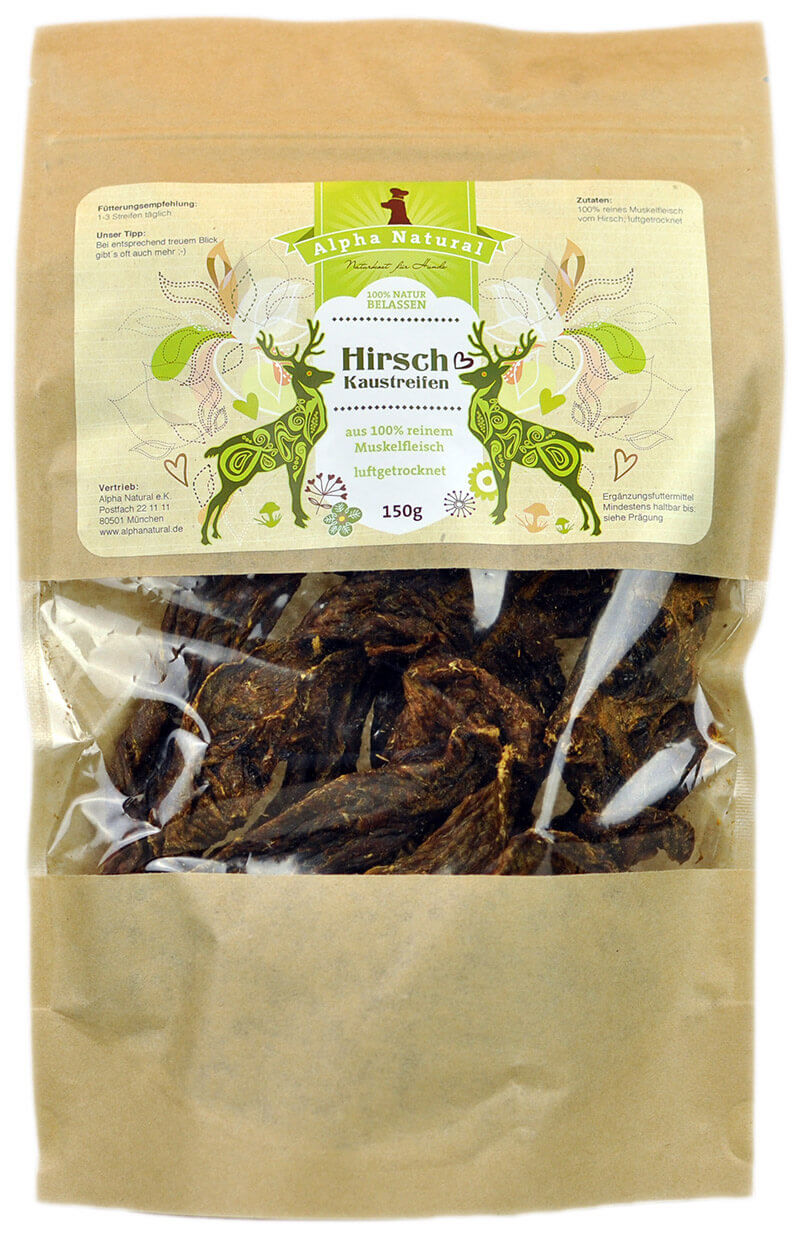 Hirsch-Muskelfleisch natur | 15x150g