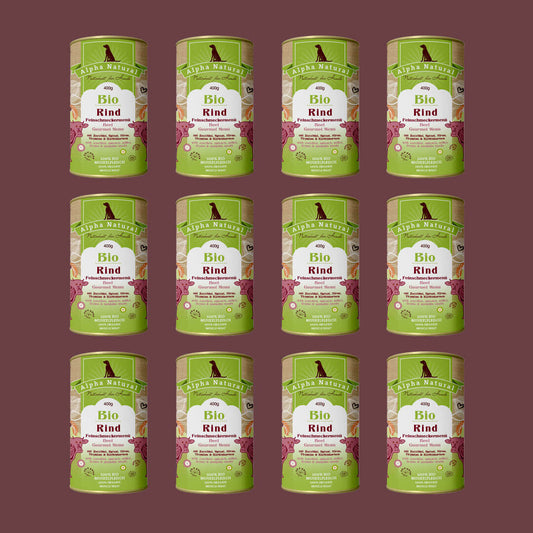 Bio-Rind Feinschmeckermenü mit Bio-Gemüse | 12x 400g