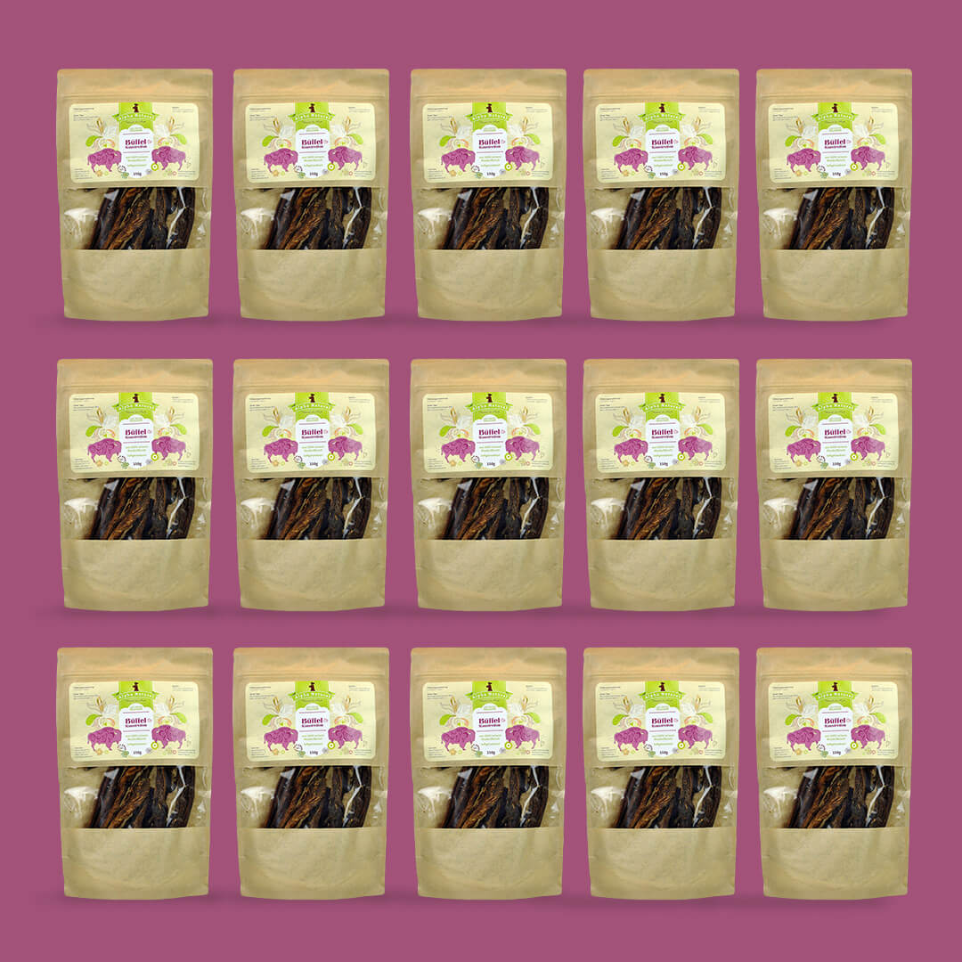 Büffel-Muskelfleisch natur | 15x150g