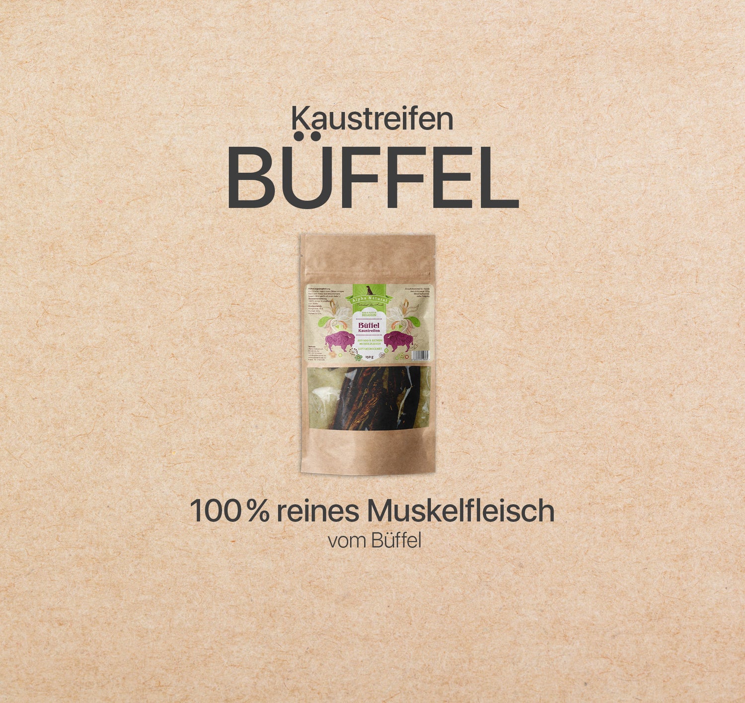 Büffel-Muskelfleisch natur | 150g
