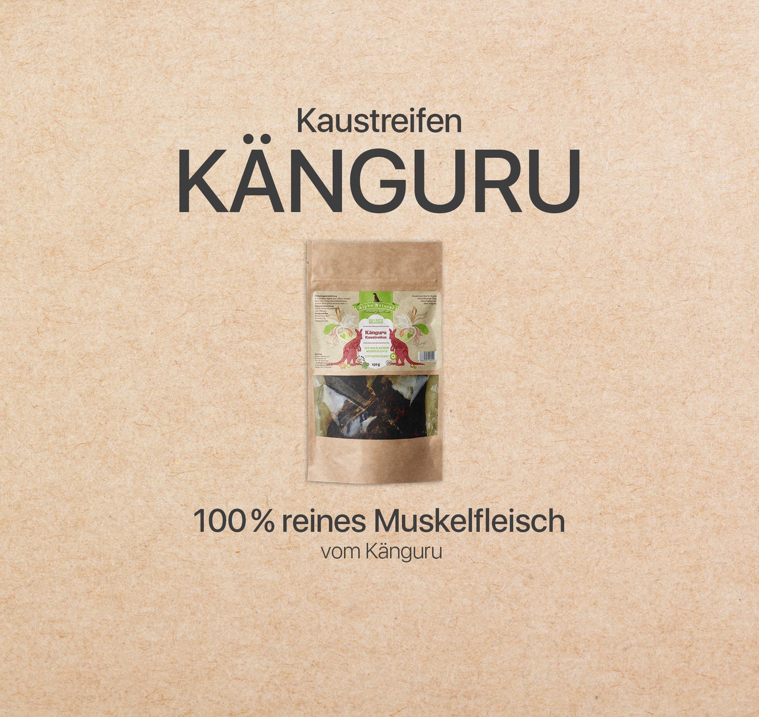 Känguru-Muskelfleisch natur | 150g