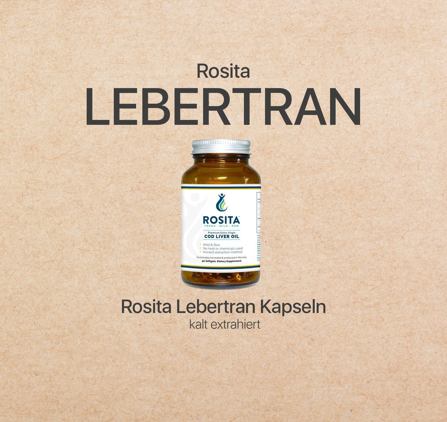 Rosita Lebertran Kapseln | 90 Stück