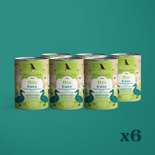 Bio-Ente Feinschmeckermenü mit Bio-Gemüse | 6x 400g
