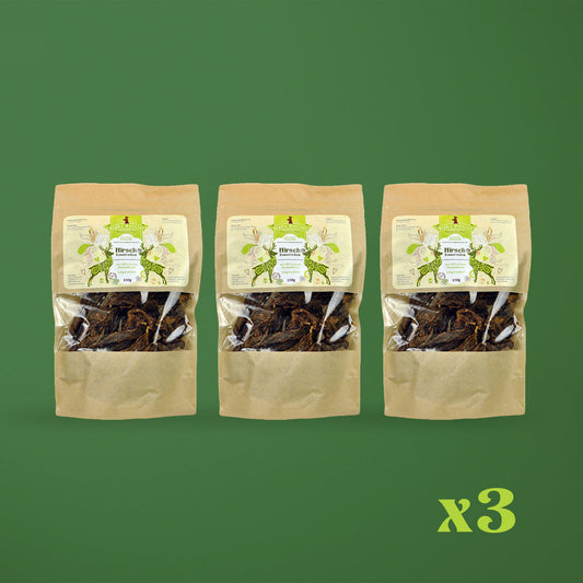 Hirsch-Muskelfleisch natur | 3x150g