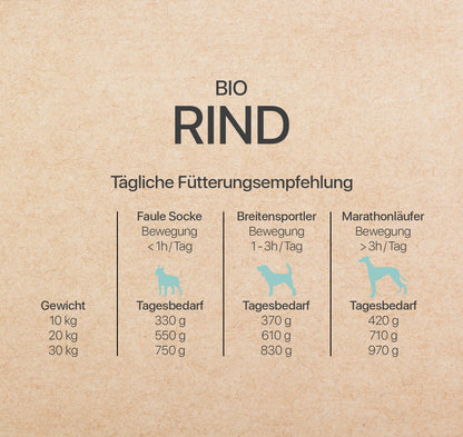 Bio-Rind Feinschmeckermenü mit Bio-Gemüse | 400g