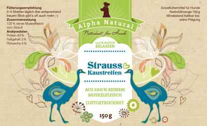 Strauß-Muskelfleisch natur | 150g