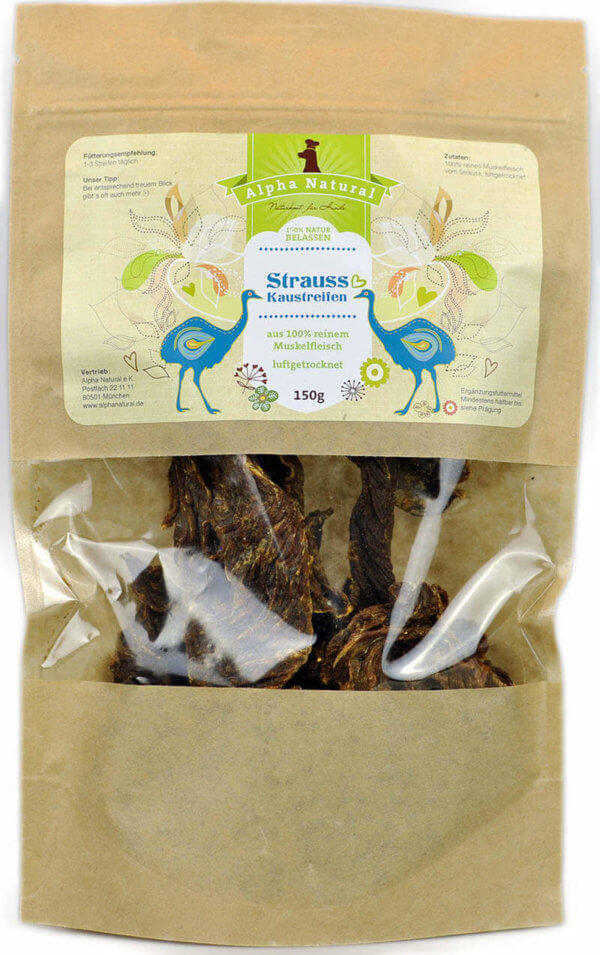 hunde-kausnacks-kaustreifen-strauss-muskelfleisch-150g-alpha-natural